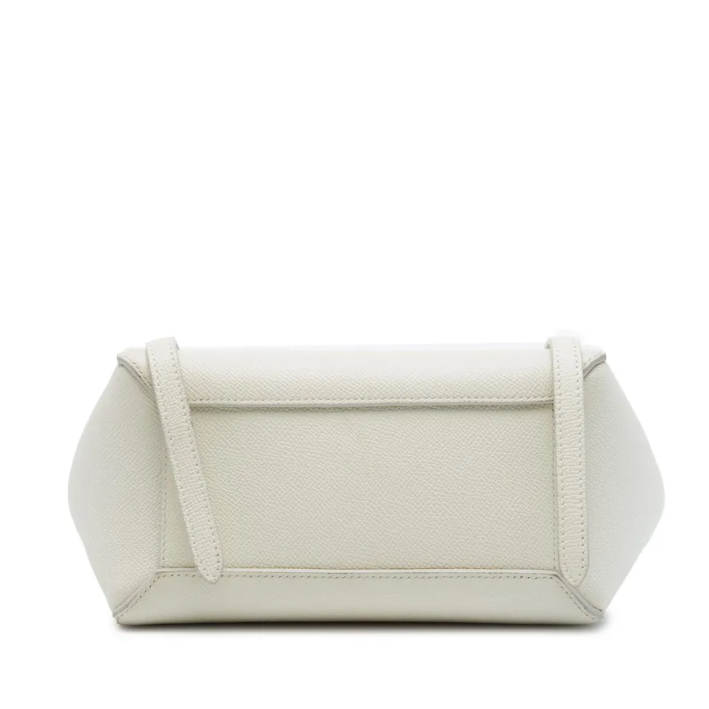 Celine Nano Grained Calfskin Belt Bag White Leather Very good - Inside View