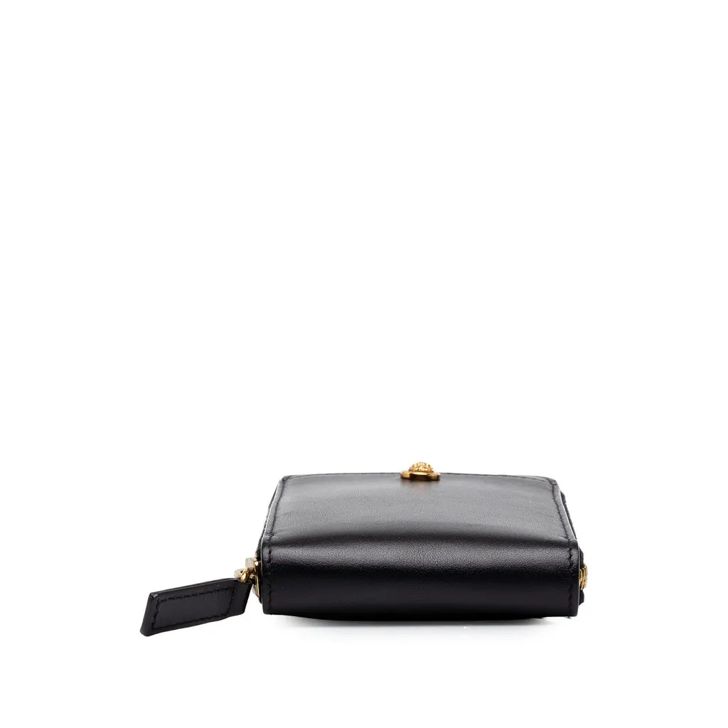 Versace Leather Medusa Phone Pouch Crossbody Black Leather Very good - Inside View