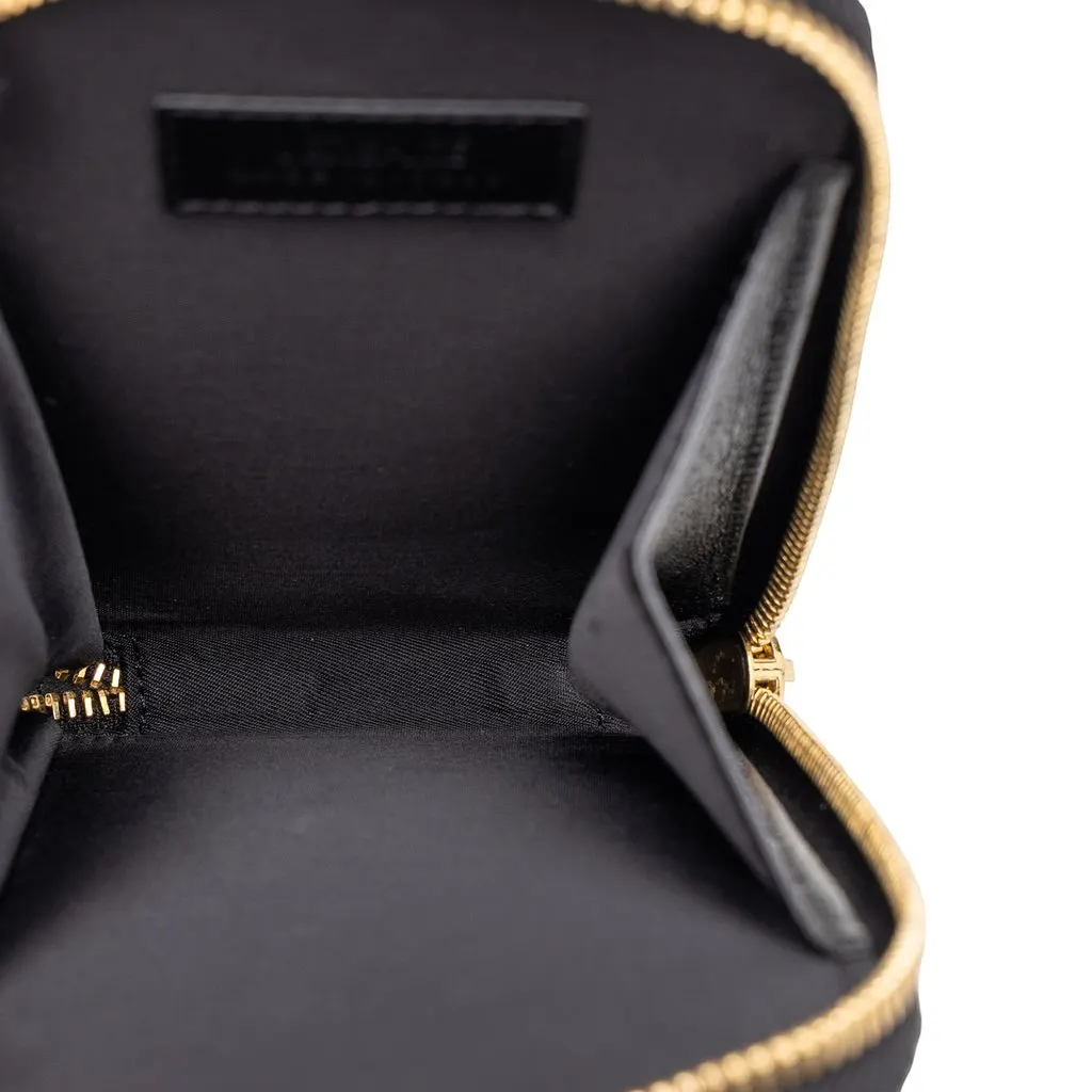 Versace Leather Medusa Phone Pouch Crossbody Black Leather Very good - Model View