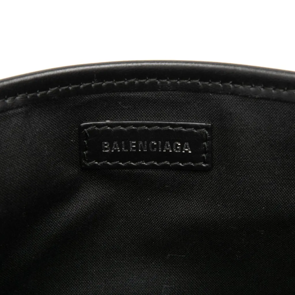 Balenciaga Canvas Navy Cabas Satchel XS Brown Very good - Box View