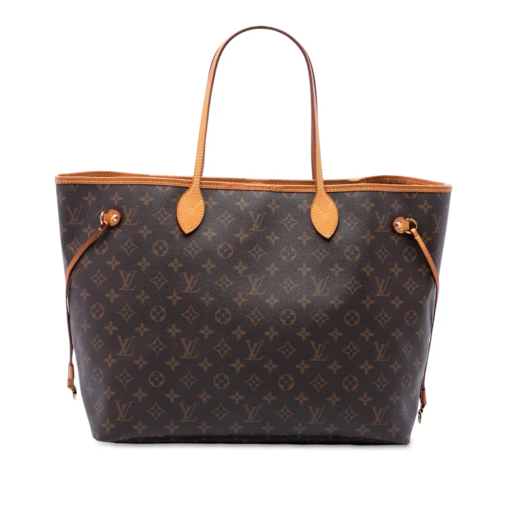 Louis Vuitton Monogram Neverfull GM Brown Very good - Front View