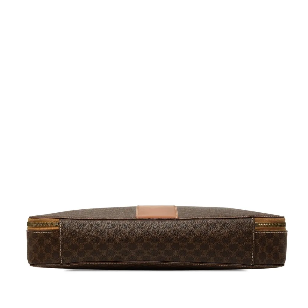 Celine Macadam Coated Canvas Briefcase Brown Very good - Inside View
