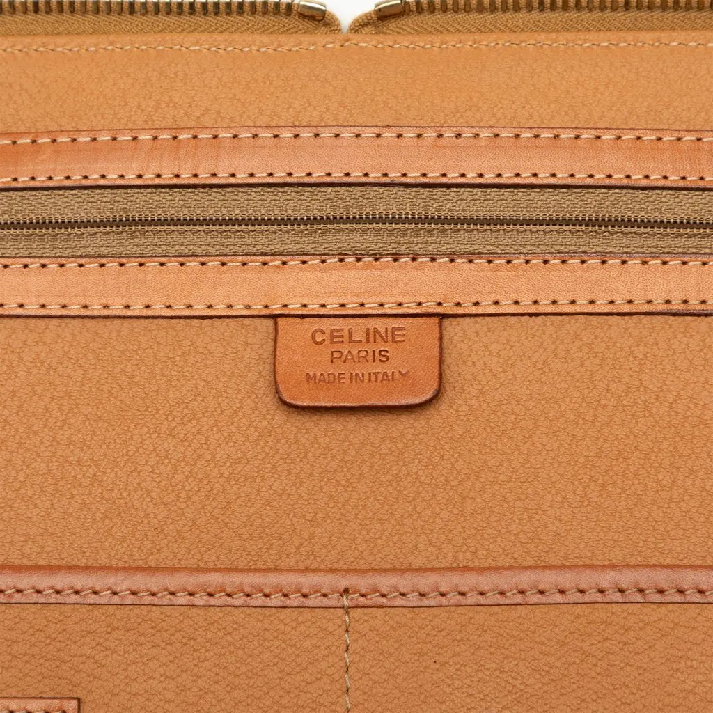 Celine Macadam Coated Canvas Briefcase Brown Very good - Box View
