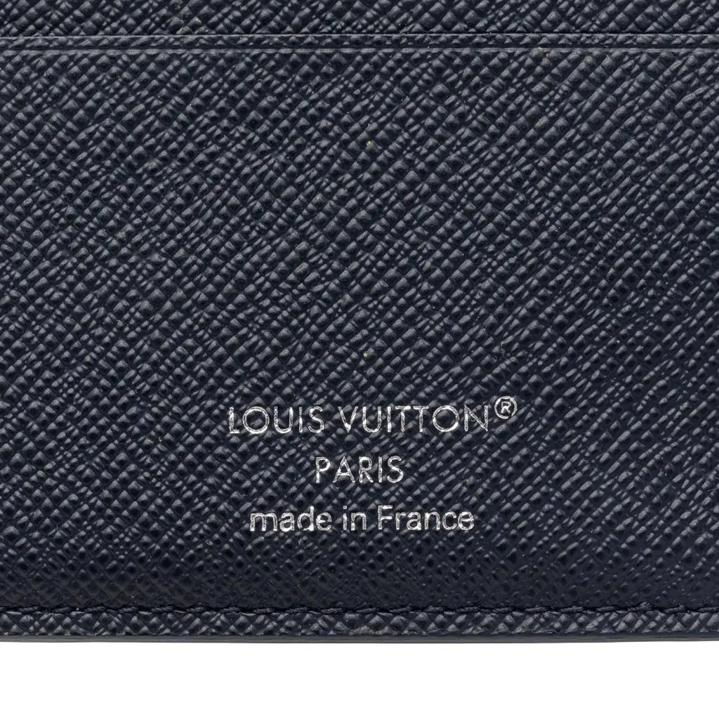 Louis Vuitton Monogram Heritage Multiple Wallet Blue Very good - Box View
