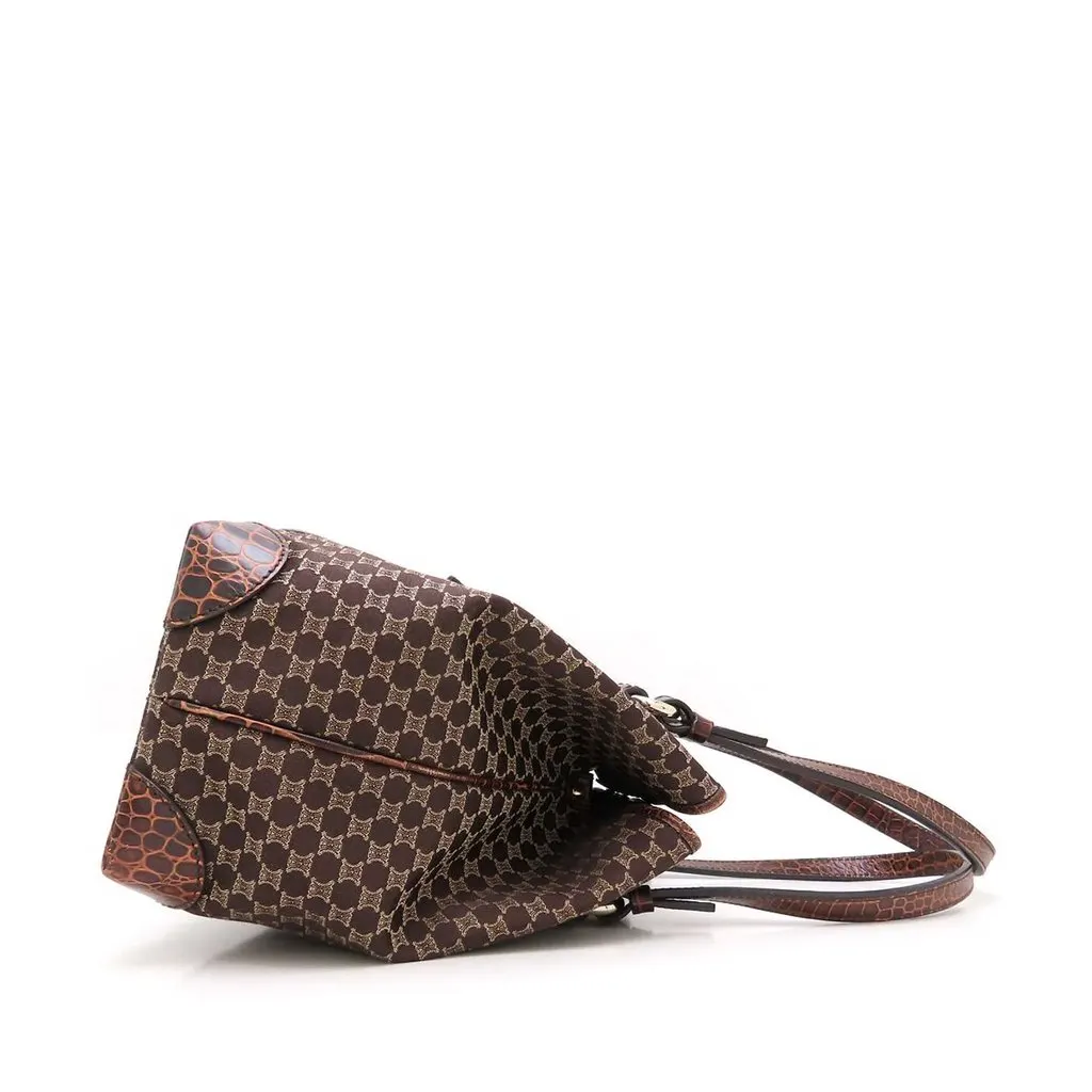 Celine Macadam Canvas Tote Brown Very good - Inside View