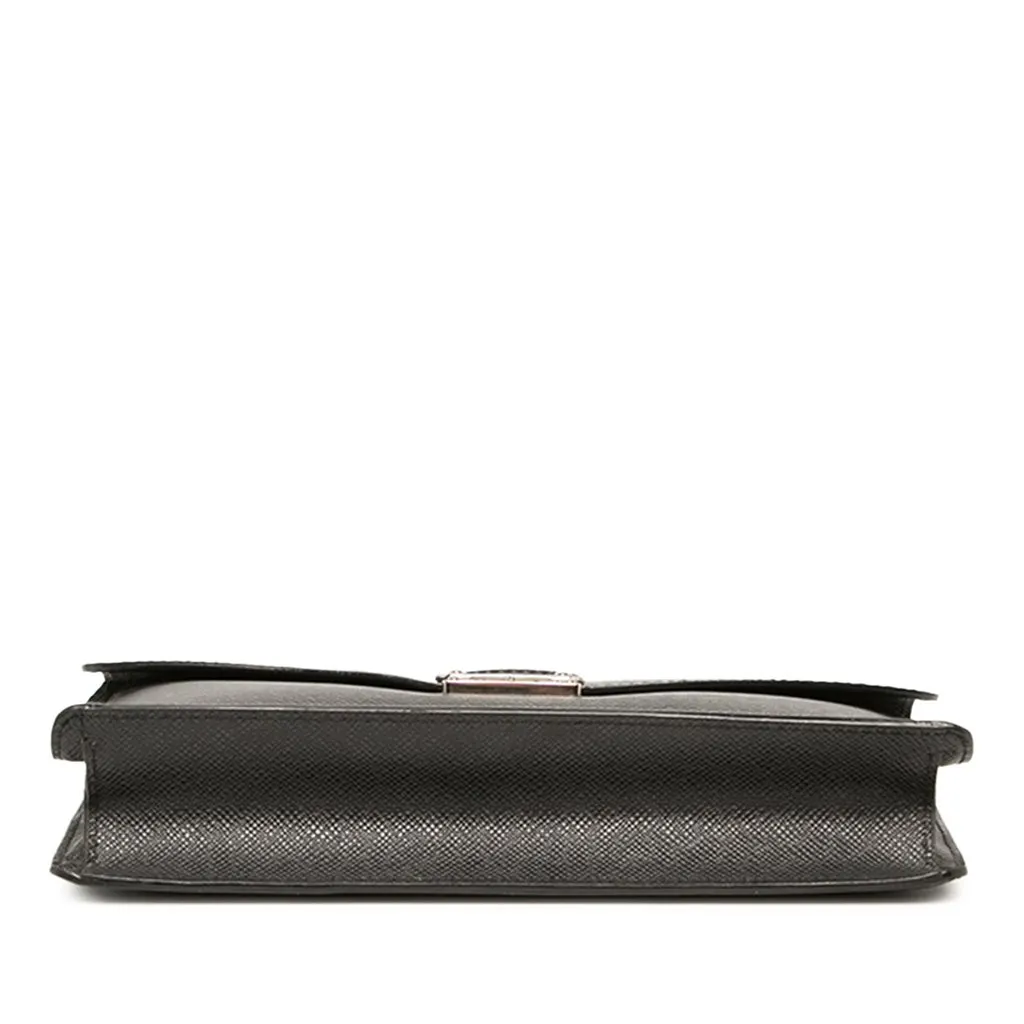 Louis Vuitton Taiga Belaia Clutch Black Leather Good - Inside View