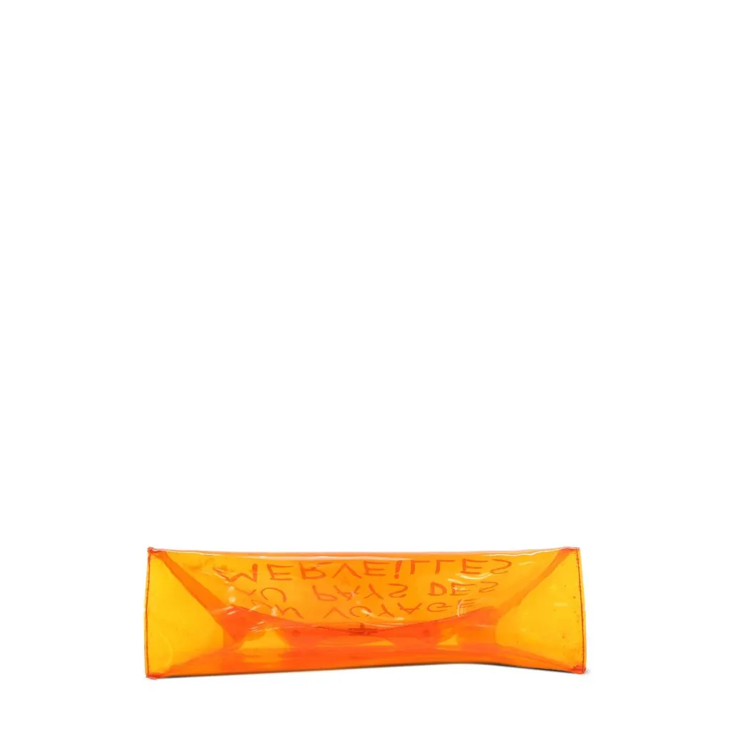 Hermès Vinyl Souvenir De L Exposition Kelly Handbag Orange Plastic Good - Inside View