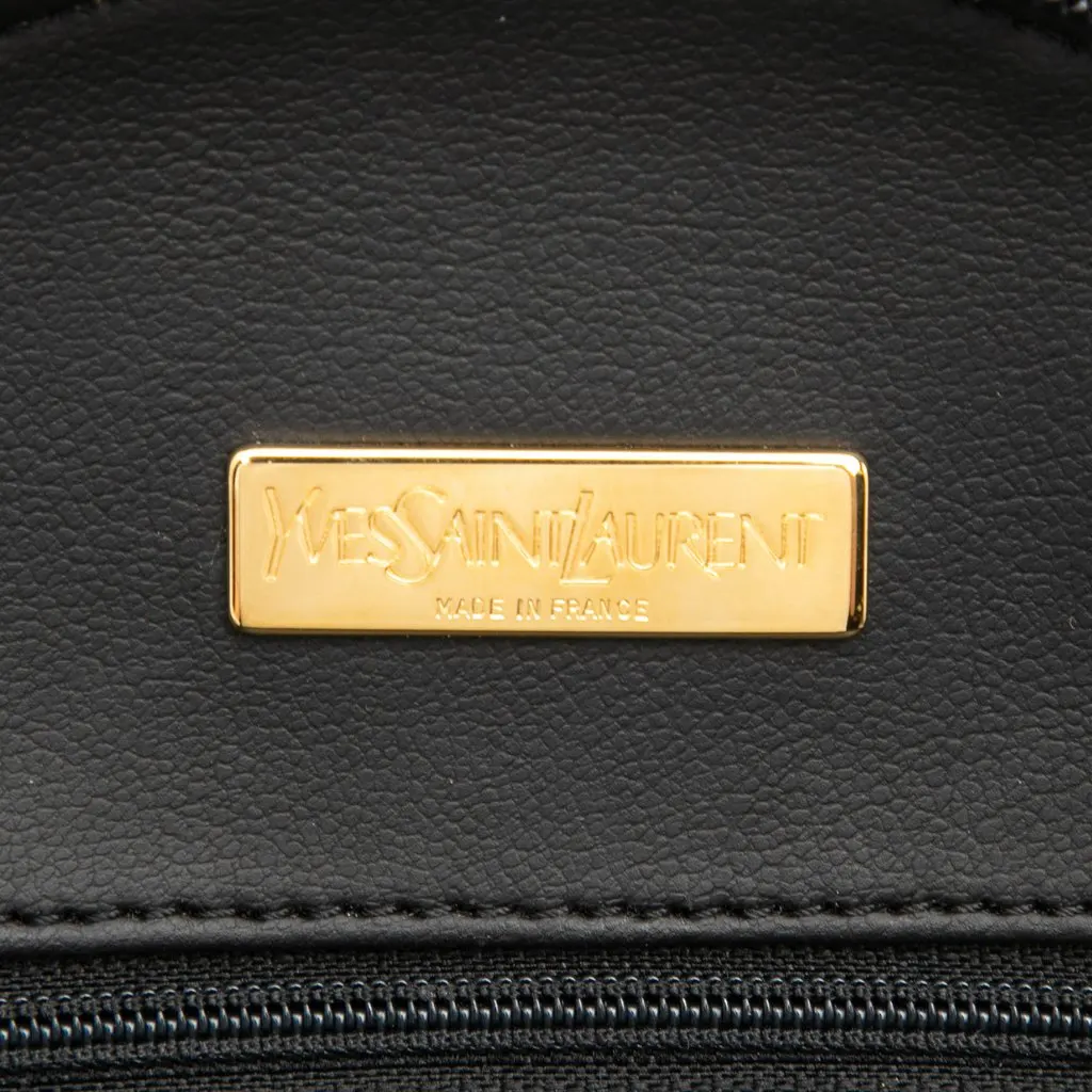 Saint Laurent Leather Y Cutout Satchel Black Leather Very good - Box View