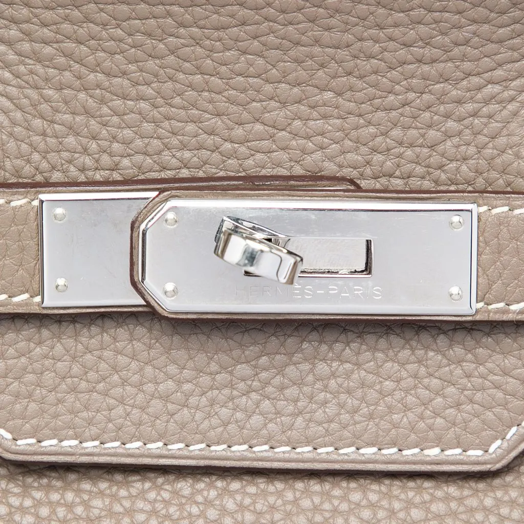 Hermès Clemence Birkin Retourne 35 Brown Leather Very good - Box View