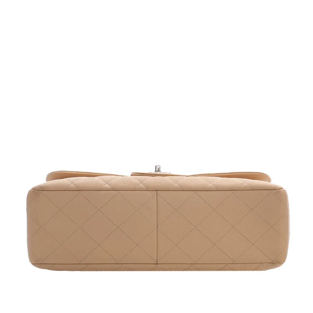 Chanel Jumbo Classic Caviar Single Flap Beige Leather Very good - Inside View