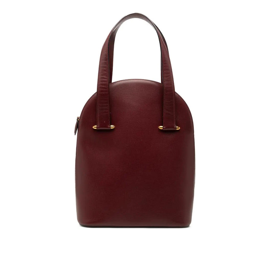 Cartier Leather Must De Cartier Handbag Red Leather Very good - Front View