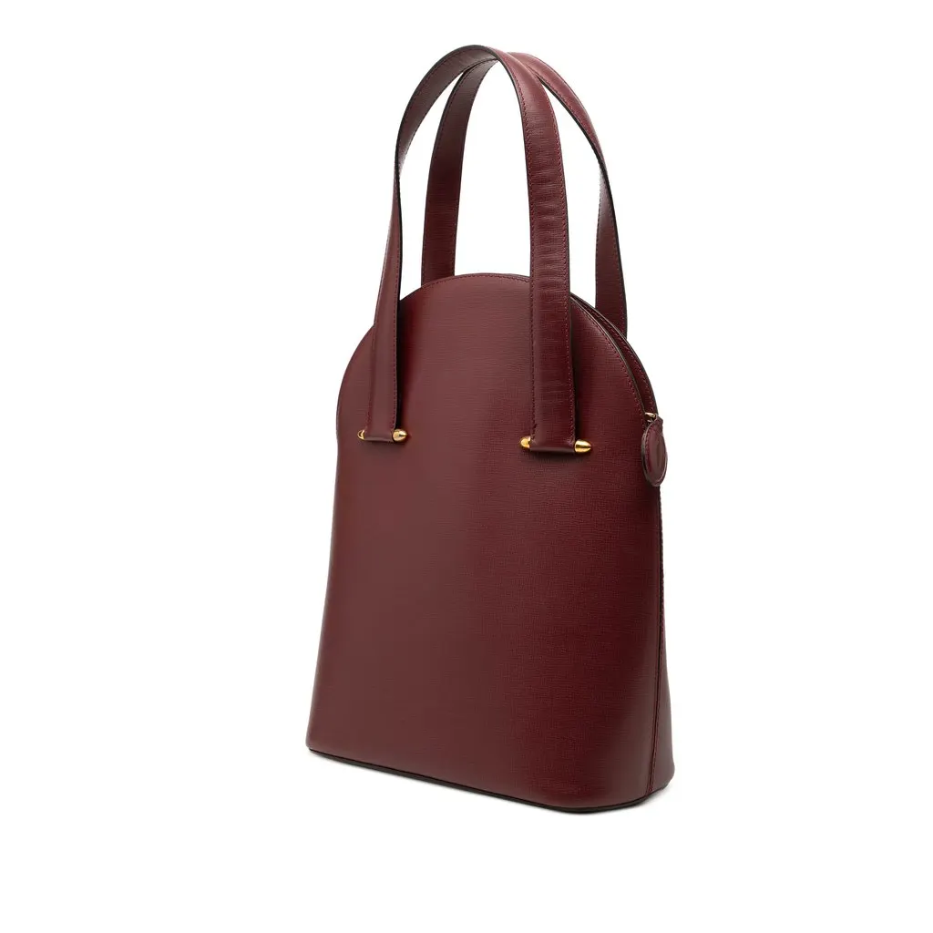 Cartier Leather Must De Cartier Handbag Red Leather Very good - Back View