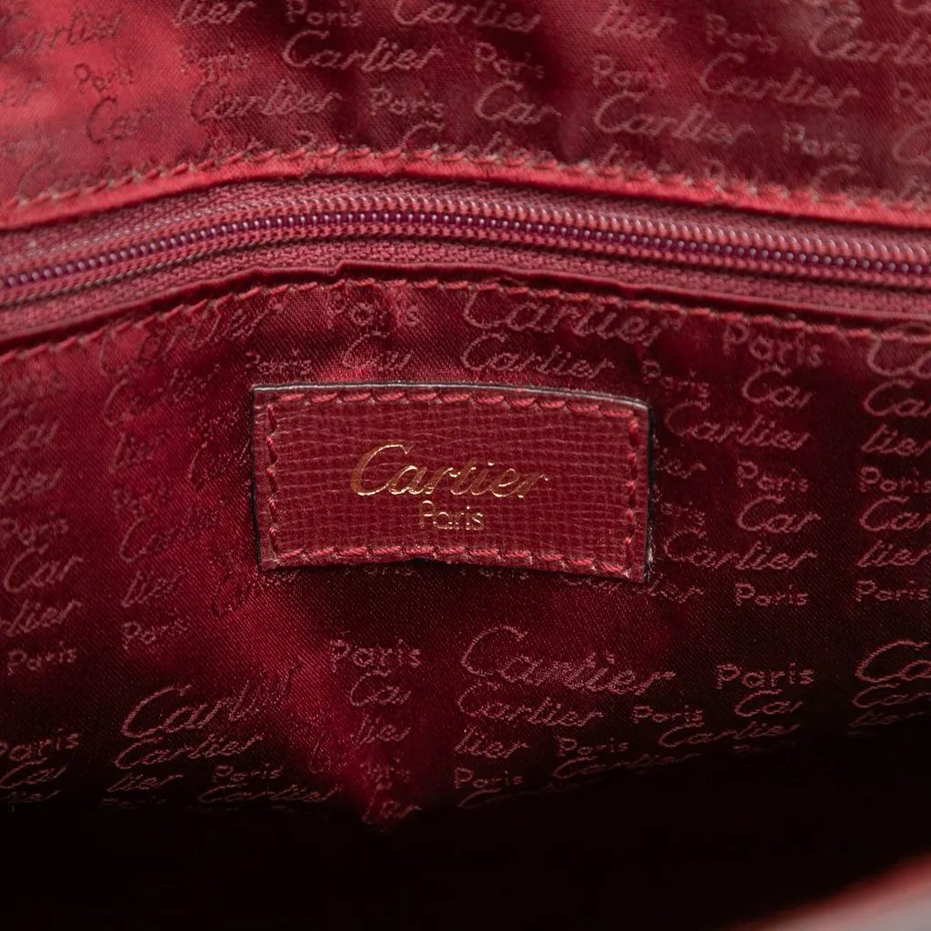 Cartier Leather Must De Cartier Handbag Red Leather Very good - Box View
