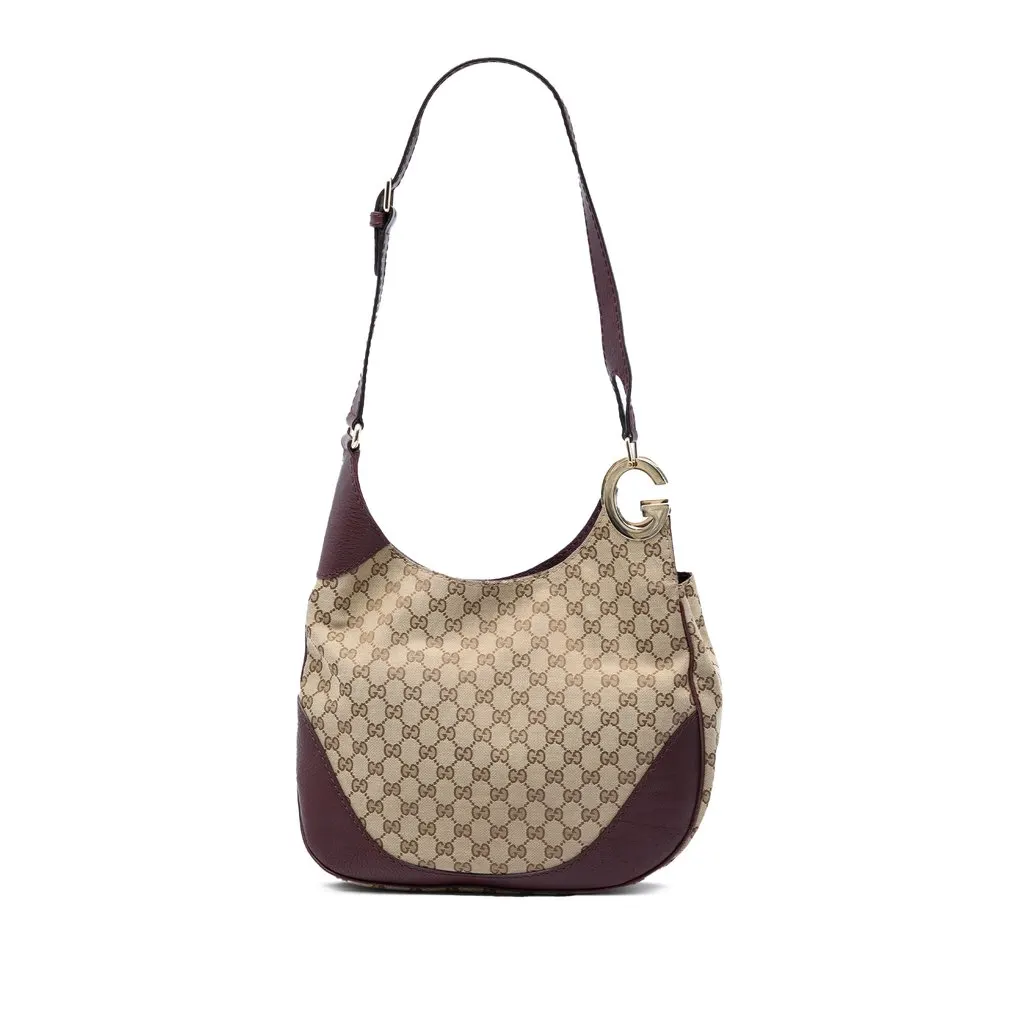 Gucci GG Canvas Charlotte Crossbody Beige Canvas Very good - Front View