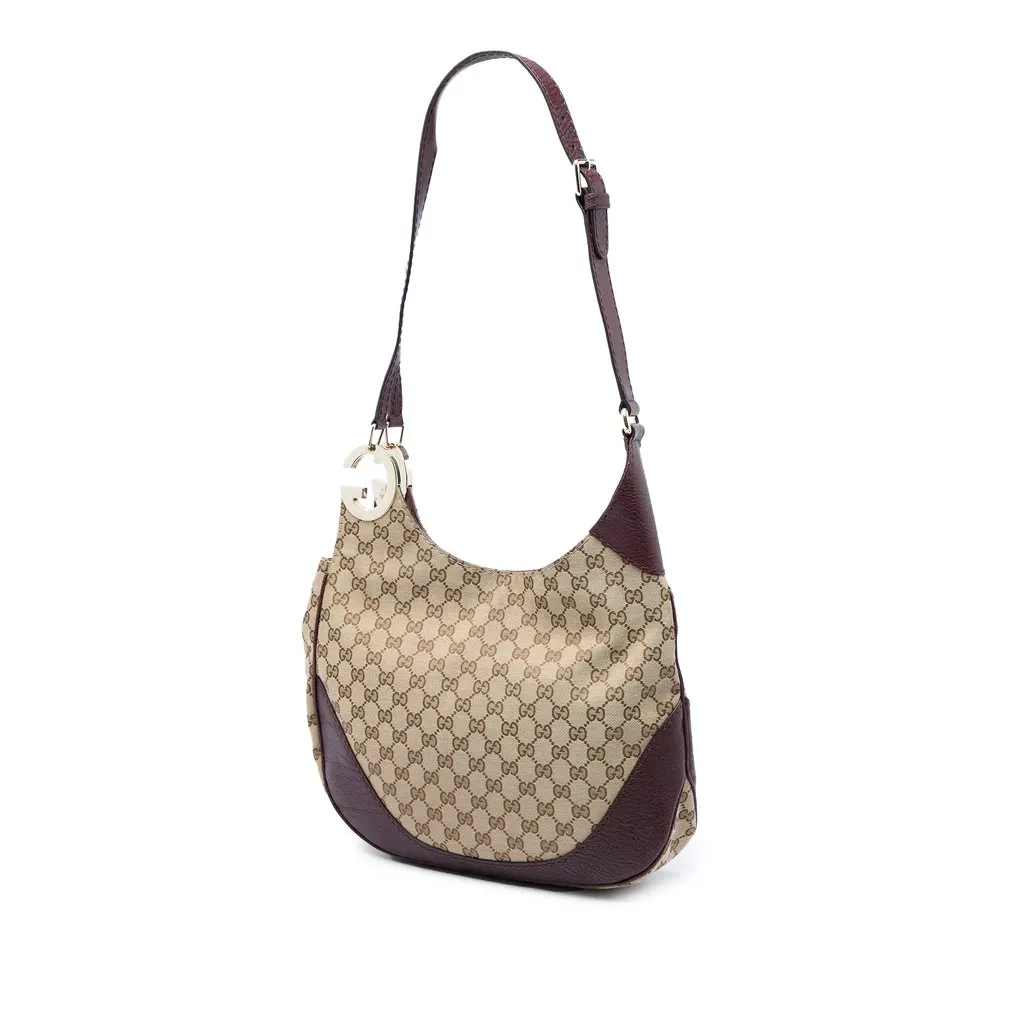 Gucci GG Canvas Charlotte Crossbody Beige Canvas Very good - Back View