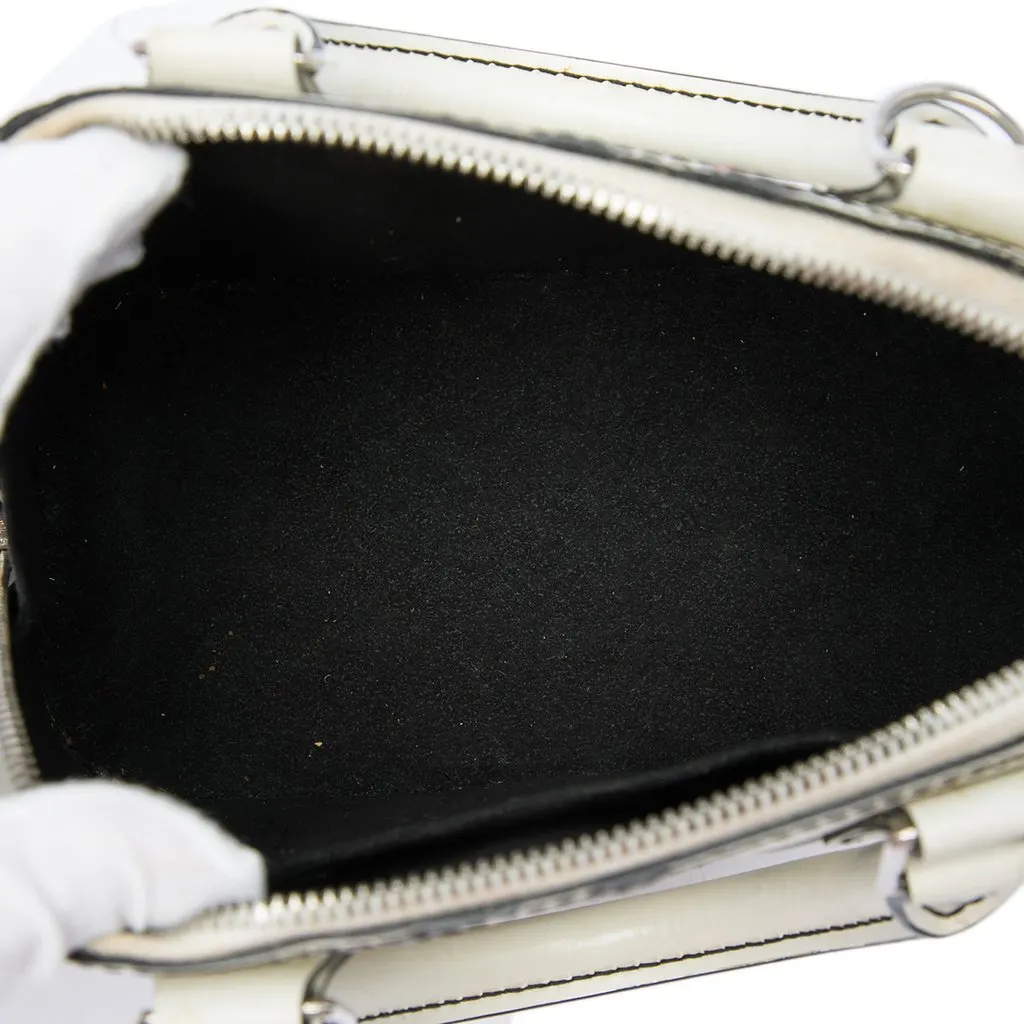 Louis Vuitton Epi Chain Flower Alma BB White Leather Very good - Model View