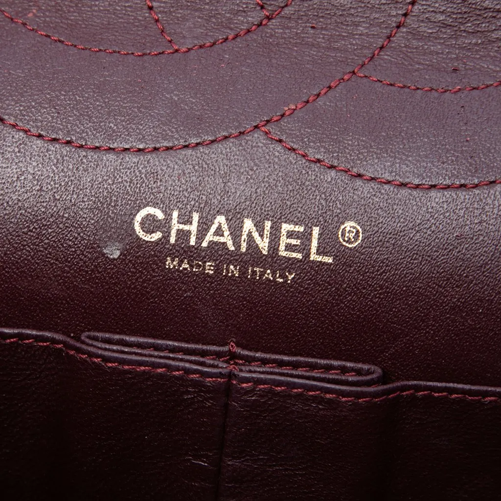 Chanel Quilted Aged Calfskin Reissue 2.55 Double Flap 227 Black Leather Very good - Box View