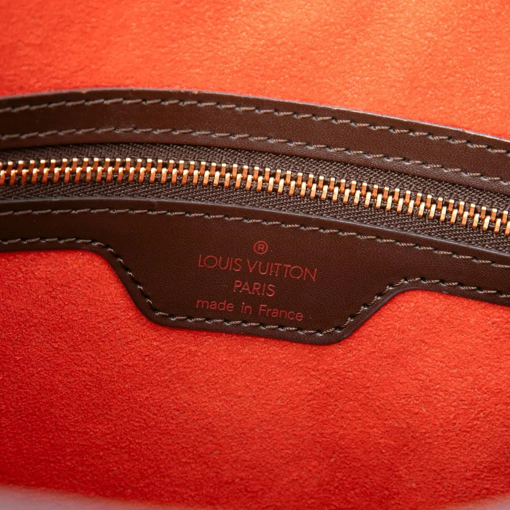 Louis Vuitton Damier Ebene Venice Sac Plat Brown Canvas Very good - Box View