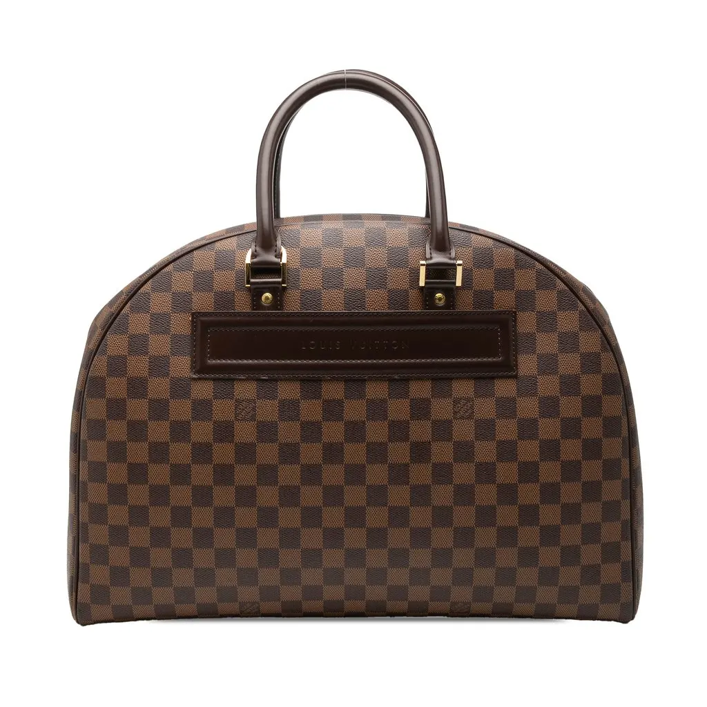 Louis Vuitton Damier Ebene Nolita 24 Heures Brown Canvas Good - Front View