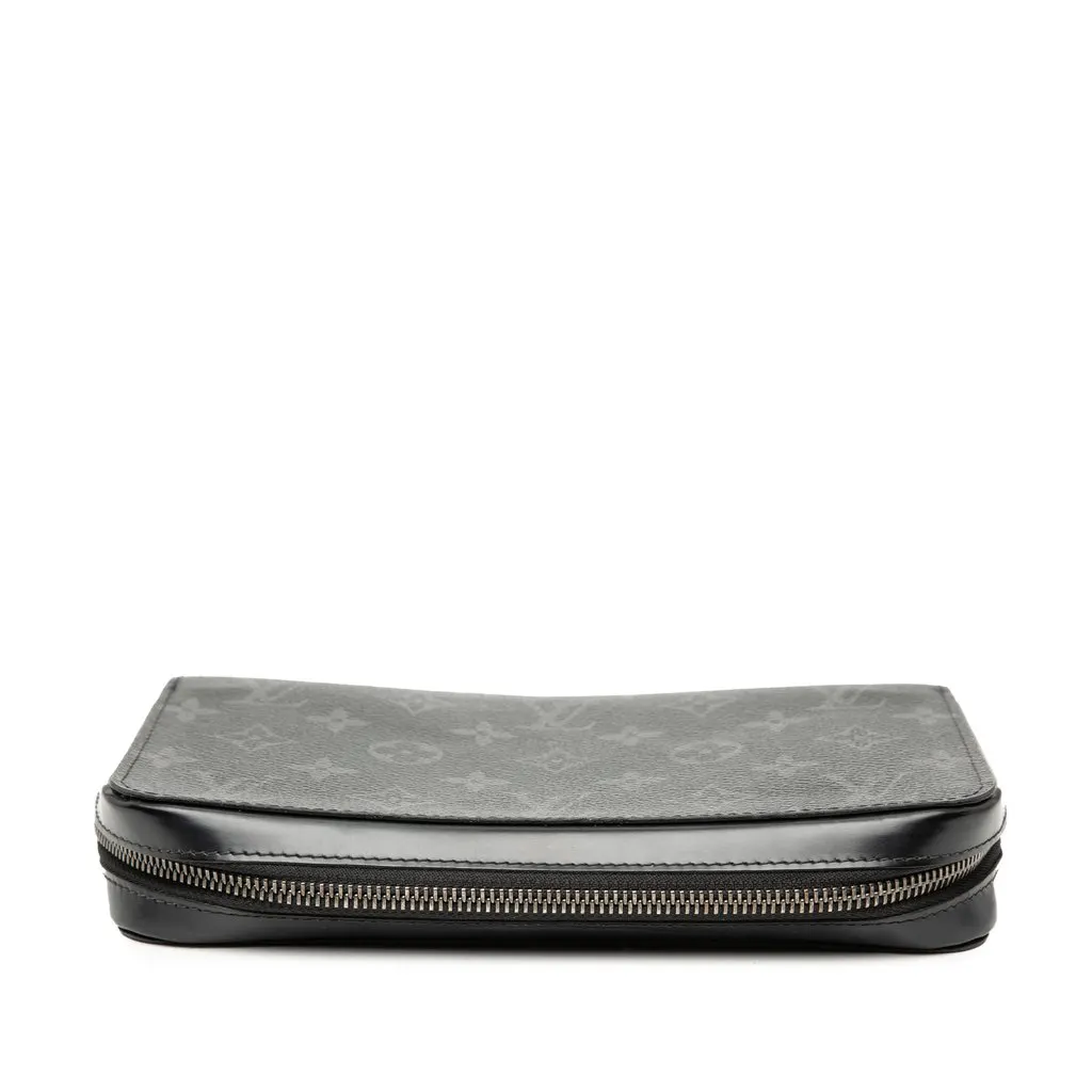 Louis Vuitton Monogram Eclipse Zippy XL Wallet Black Very good - Inside View