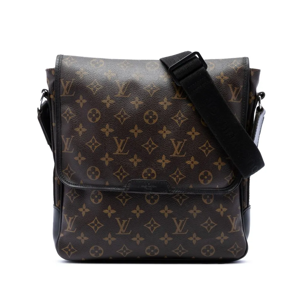 Louis Vuitton Monogram Macassar Bass MM Brown Very good - Front View