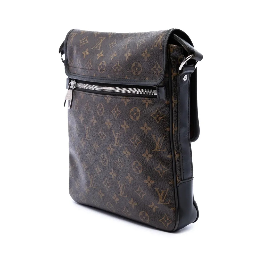 Louis Vuitton Monogram Macassar Bass MM Brown Very good - Back View