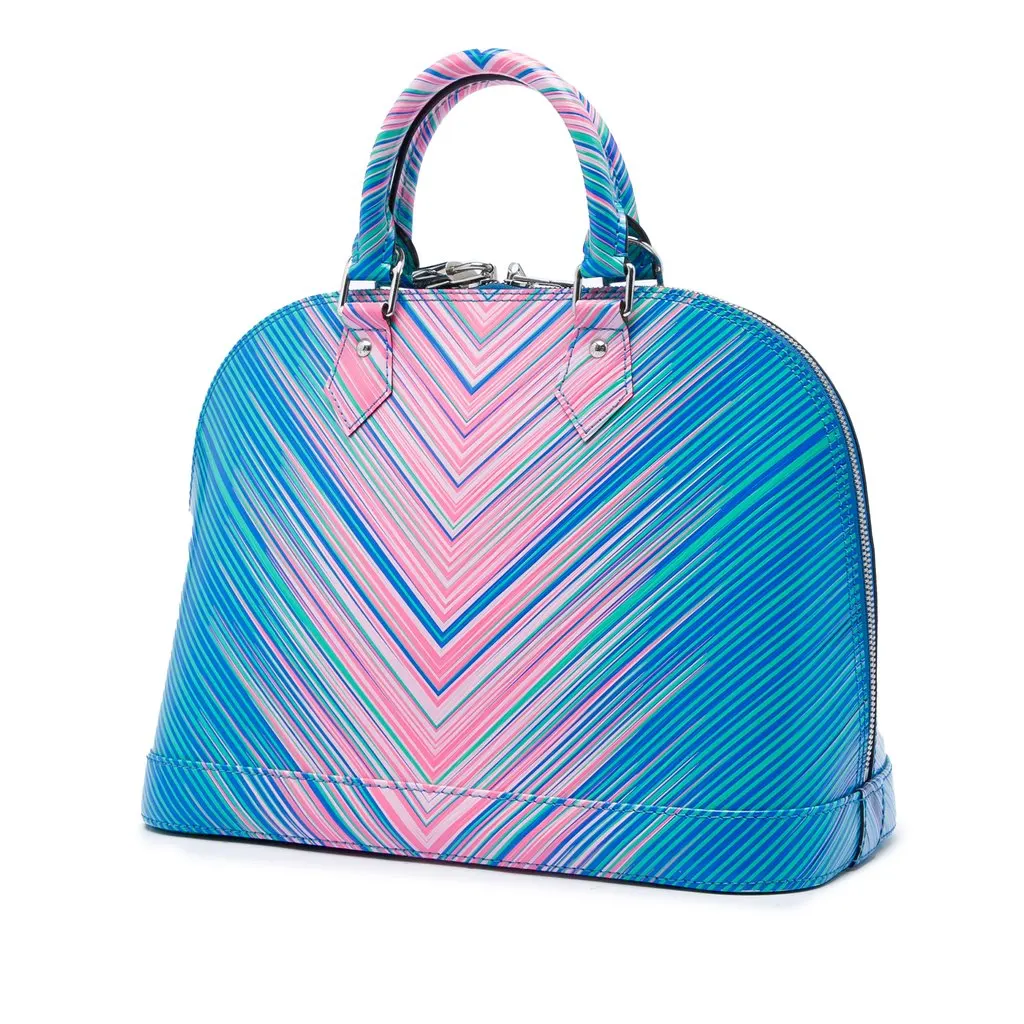 Louis Vuitton Epi Tropical Alma PM Blue Leather Very good - Back View
