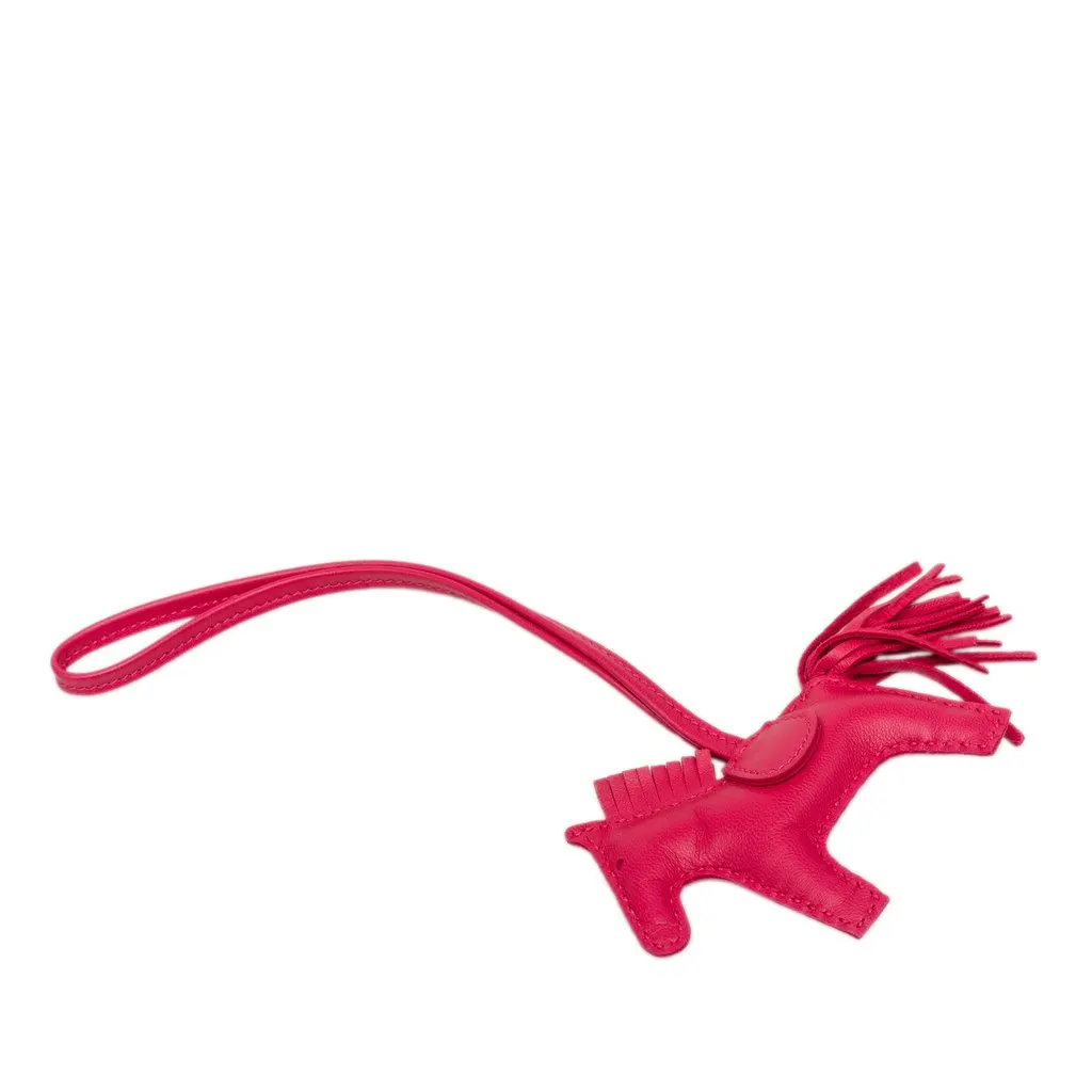 Hermès Milo Lambskin GriGri Rodeo Bag Charm PM Pink Leather Very good - Front View