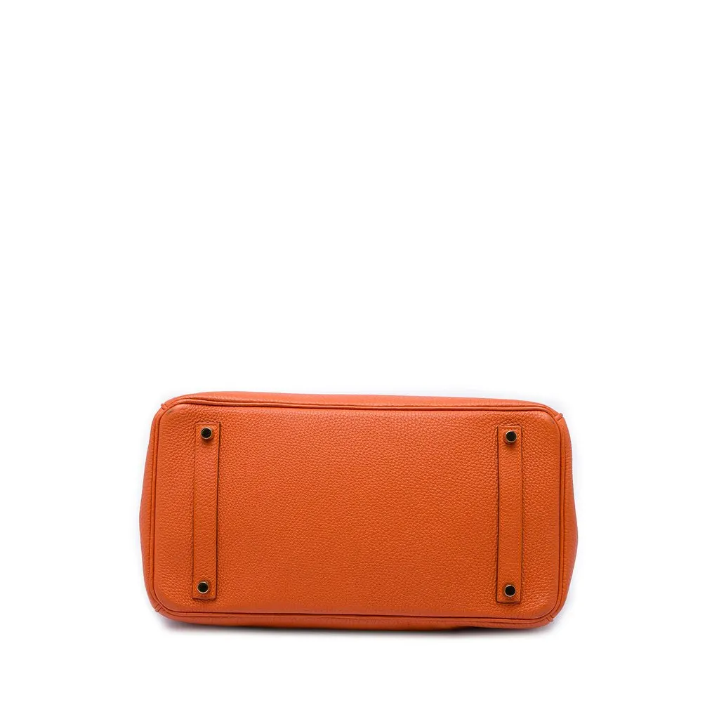 Hermès Togo Birkin Retourne 35 Orange Leather Very good - Inside View