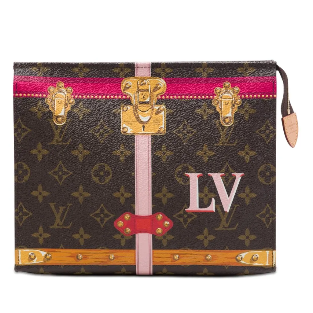 Louis Vuitton Monogram Summer Trunks Toiletry Pouch 26 Brown Very good - Front View