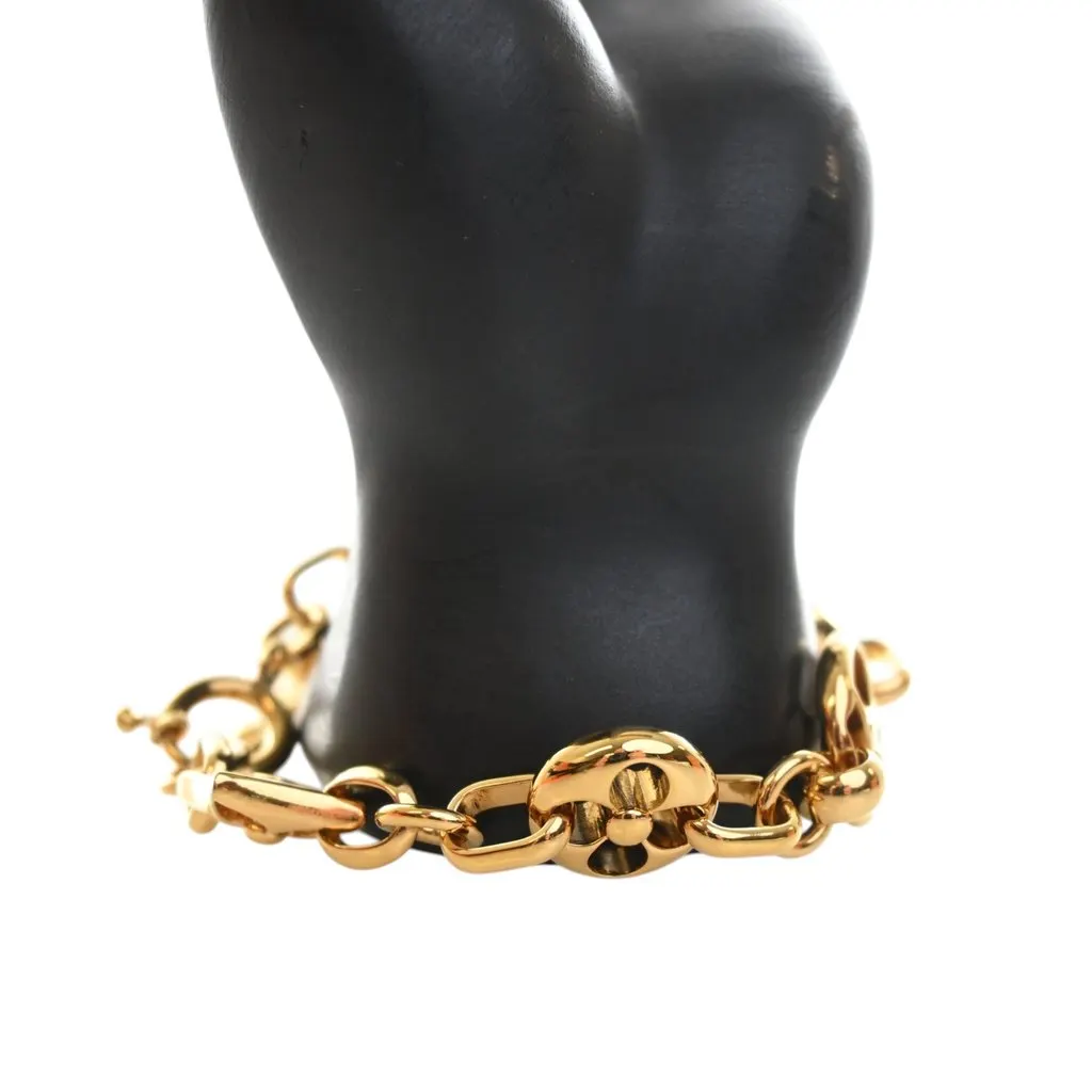 Louis Vuitton Gold Plated Monogram Crazy In Lock Bracelet Gold Metal Very good - Inside View