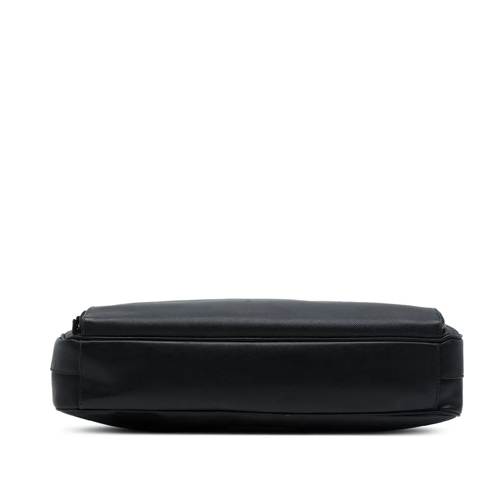 Prada Saffiano Business Bag Black Leather Very good - Inside View