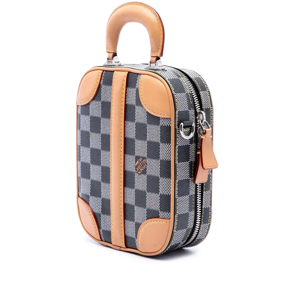 Louis Vuitton Damier Colors Valisette Verticale Grey Canvas Very good - Back View
