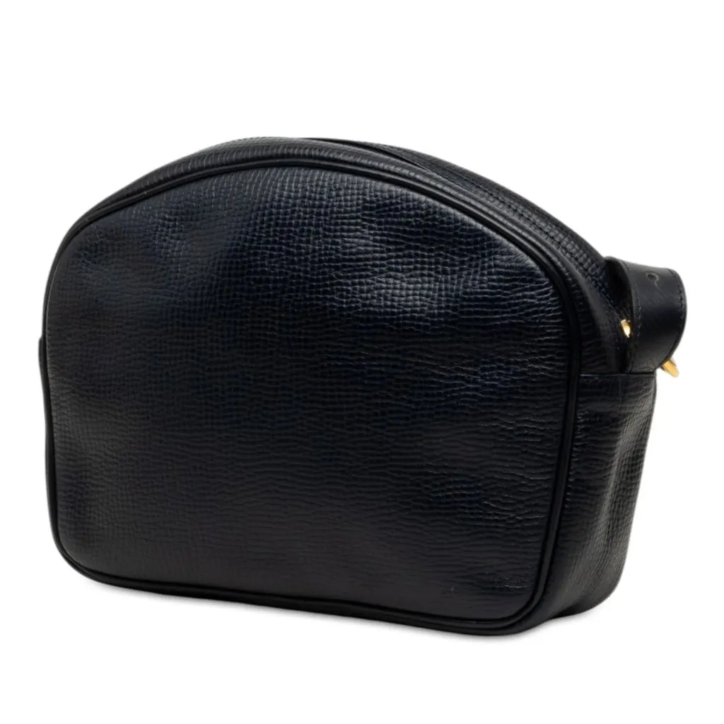 Dior Leather Crossbody Blue Leather Good - Back View