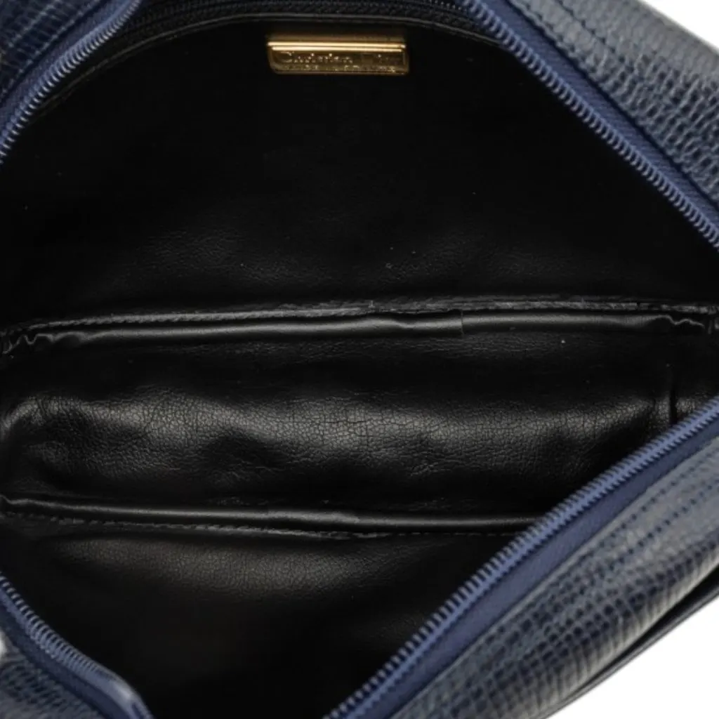 Dior Leather Crossbody Blue Leather Good - Model View