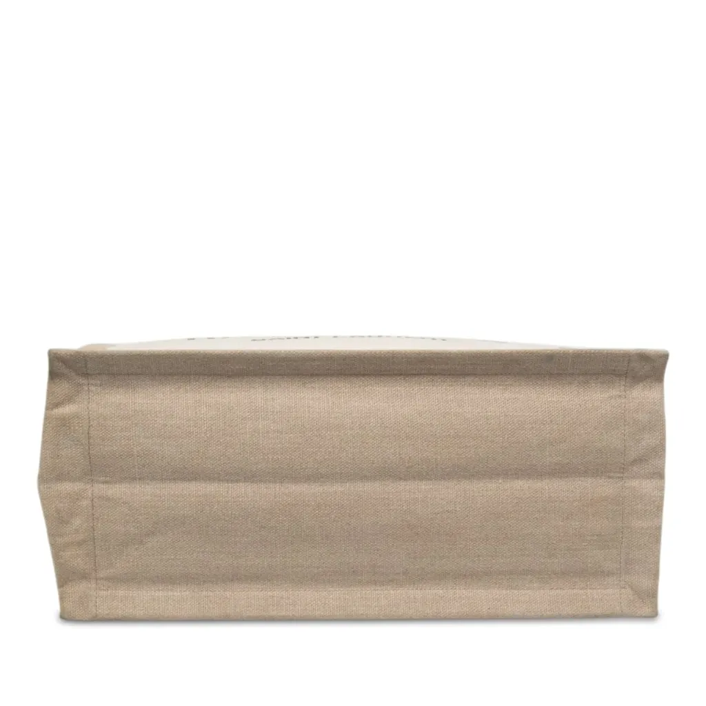 Saint Laurent Small Canvas Rive Gauche Tote Beige Canvas Very good - Inside View