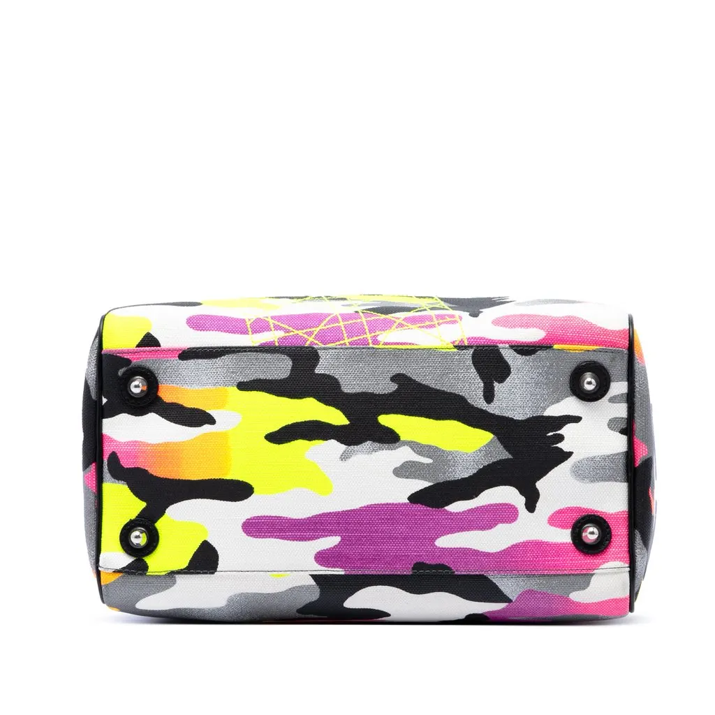 Dior Anselm Reyle Canvas Camouflage Boston Bag Yellow Very good - Inside View