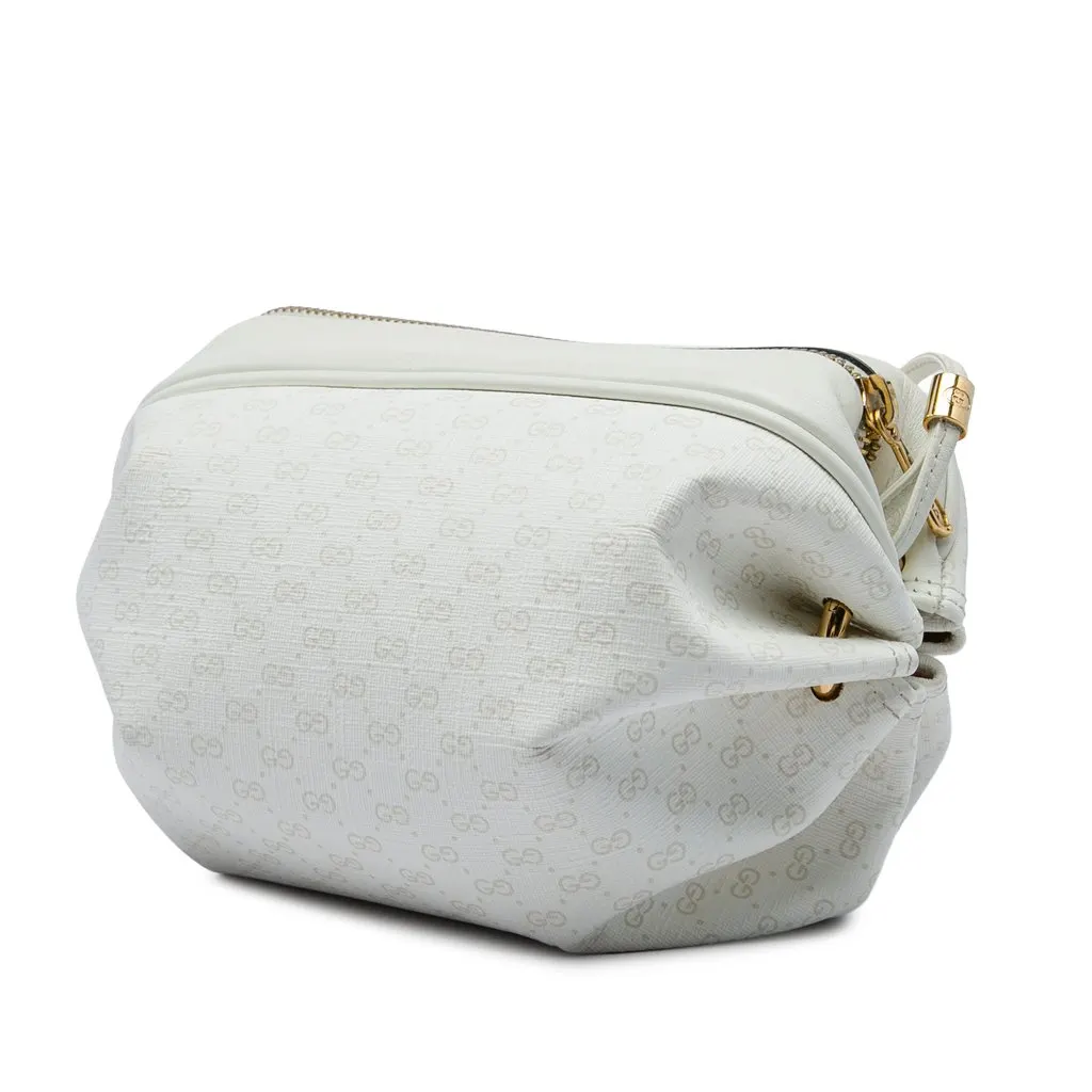 Gucci Mini Micro GG Supreme Candy Crossbody White Canvas Good - Back View