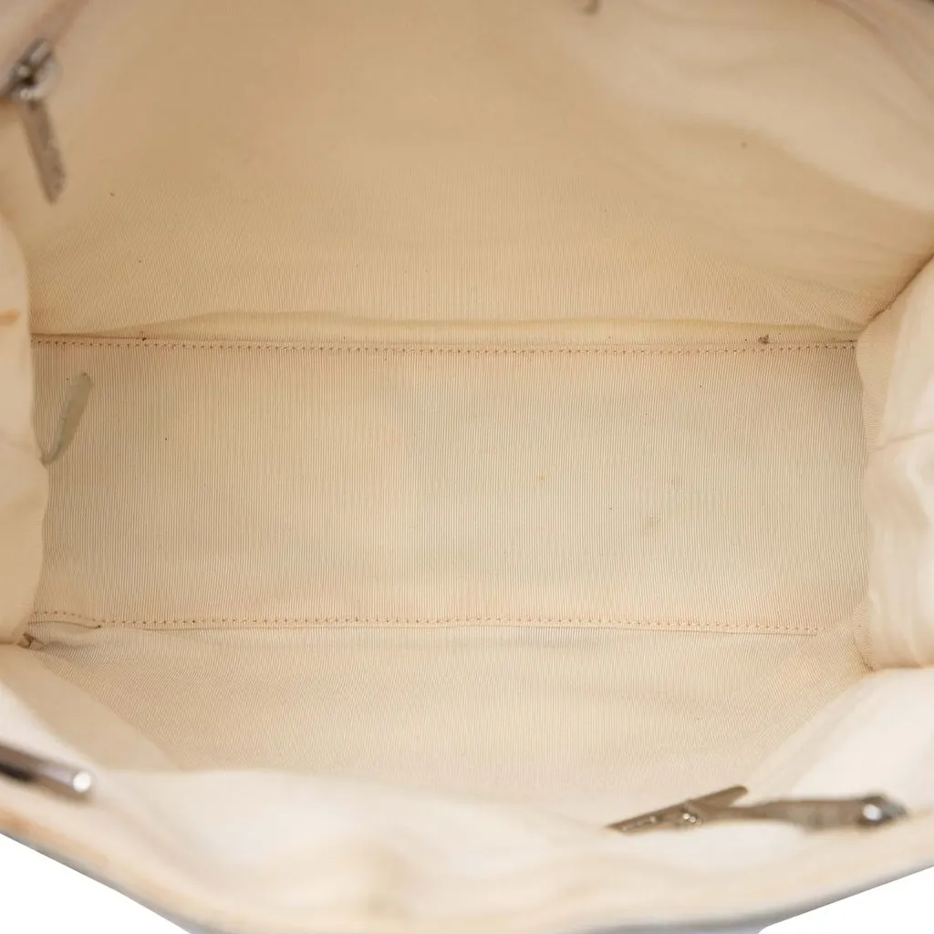 Chanel CC Canvas Pearl Tote White Good - Model View
