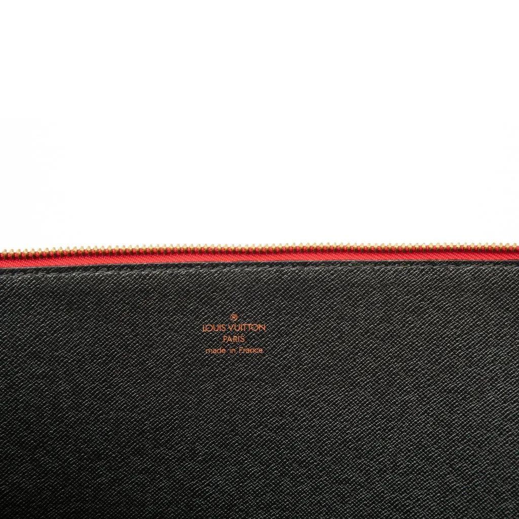 Louis Vuitton Epi Poche Documents Portfolio Red Leather Very good - Box View