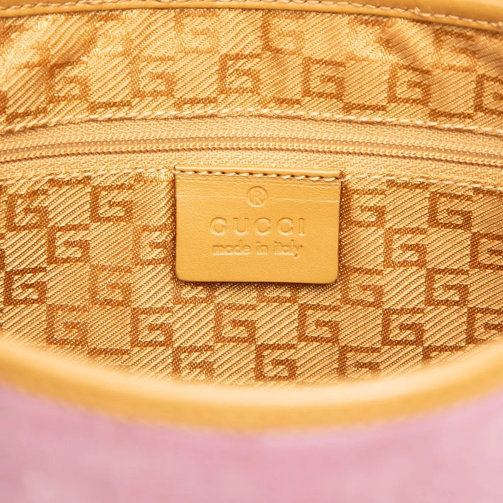 Gucci Suede Jackie Shoulder Bag Pink Suede Very good - Box View
