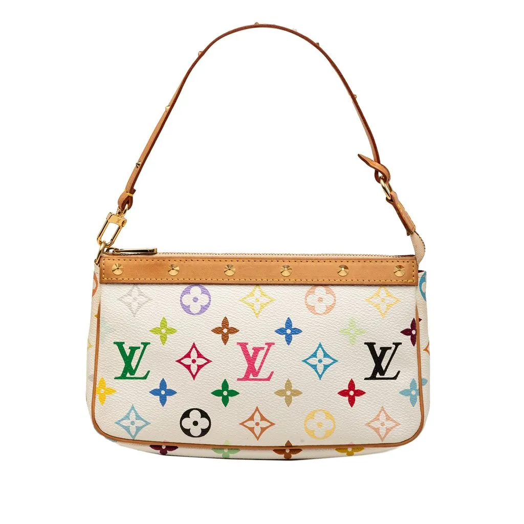 Louis Vuitton Monogram Multicolore Pochette Accessoires White Very good - Front View
