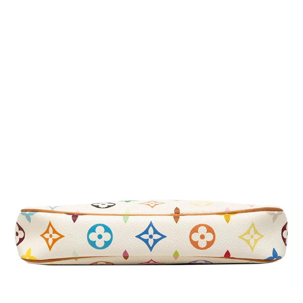 Louis Vuitton Monogram Multicolore Pochette Accessoires White Very good - Inside View