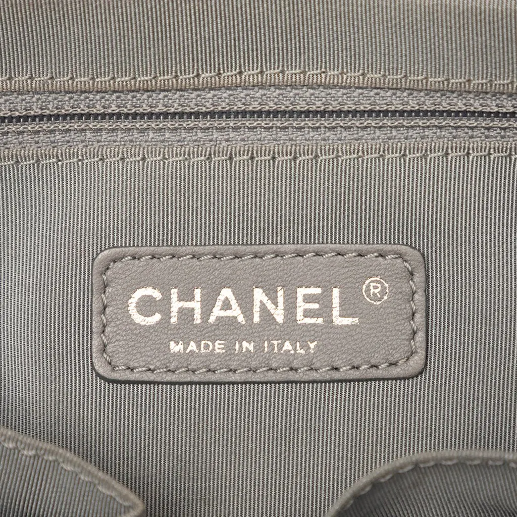 Chanel Paris Byzance Nylon Tweed On Stitch Tote Green Very good - Box View