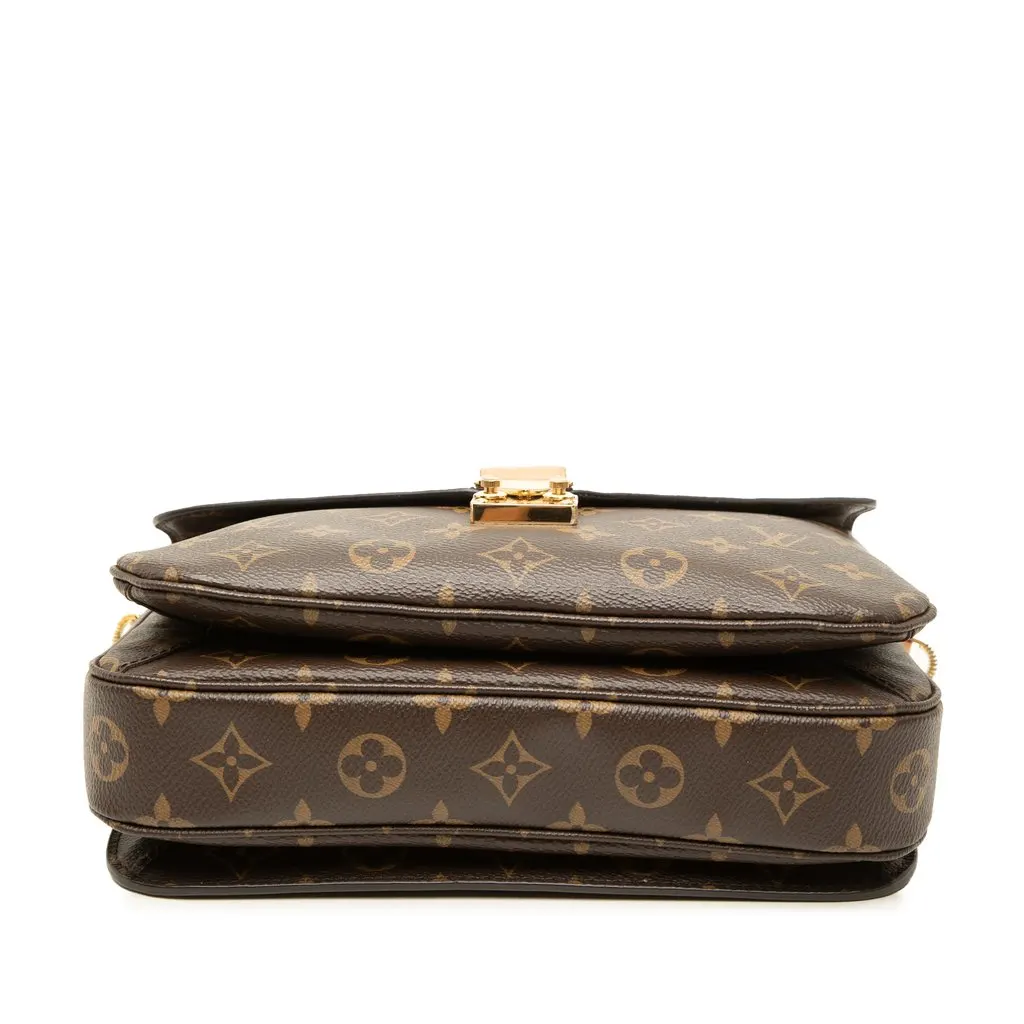 Louis Vuitton Monogram Pochette Metis Brown Canvas Good - Inside View