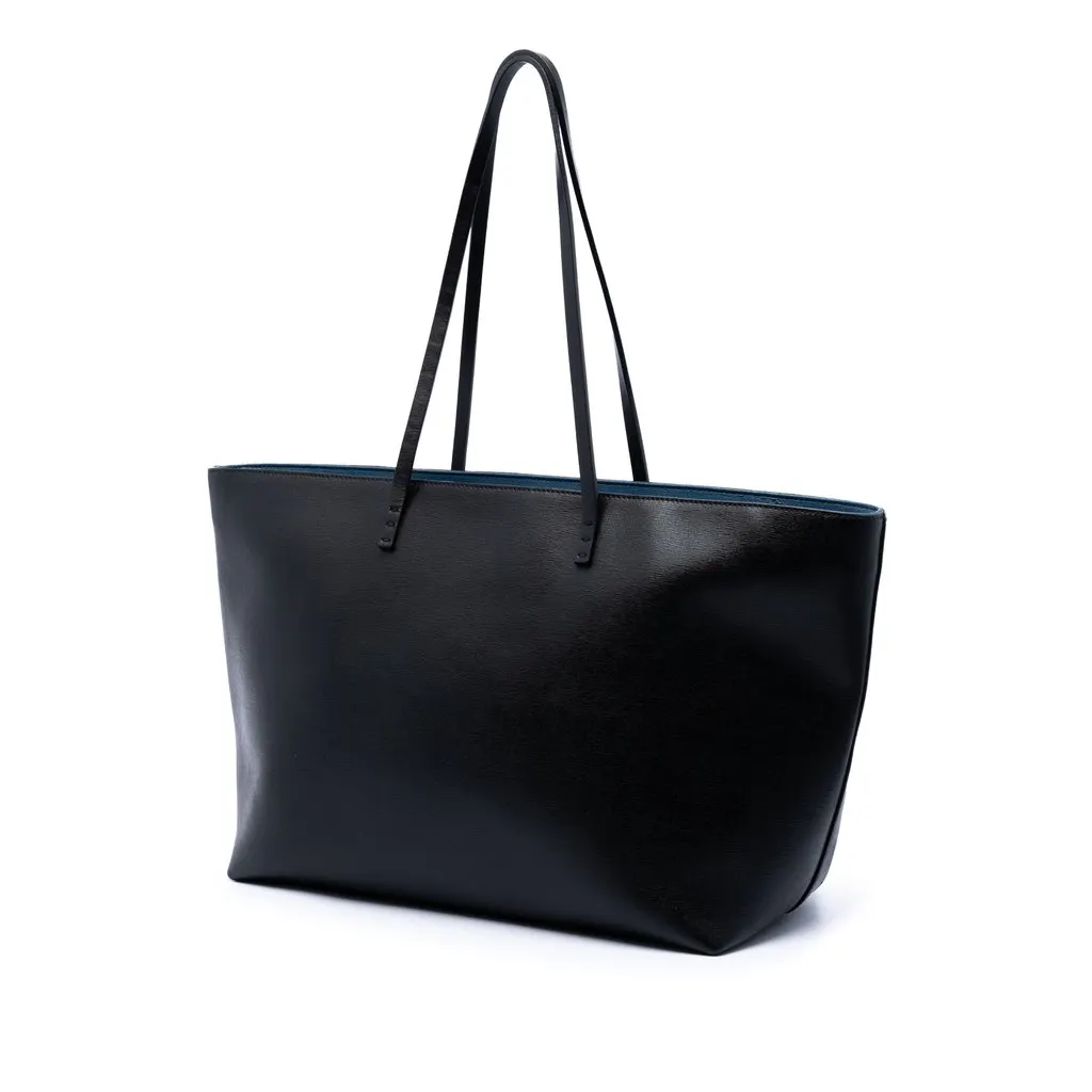 Fendi Leather Monster Roll Tote Black Leather Very good - Back View