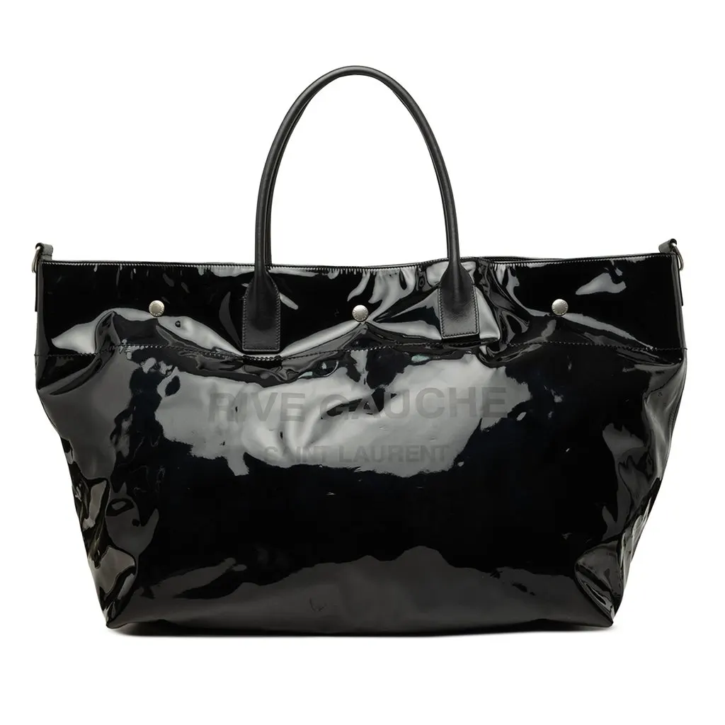 Saint Laurent Maxi PVC Rive Gauche Shopper Tote