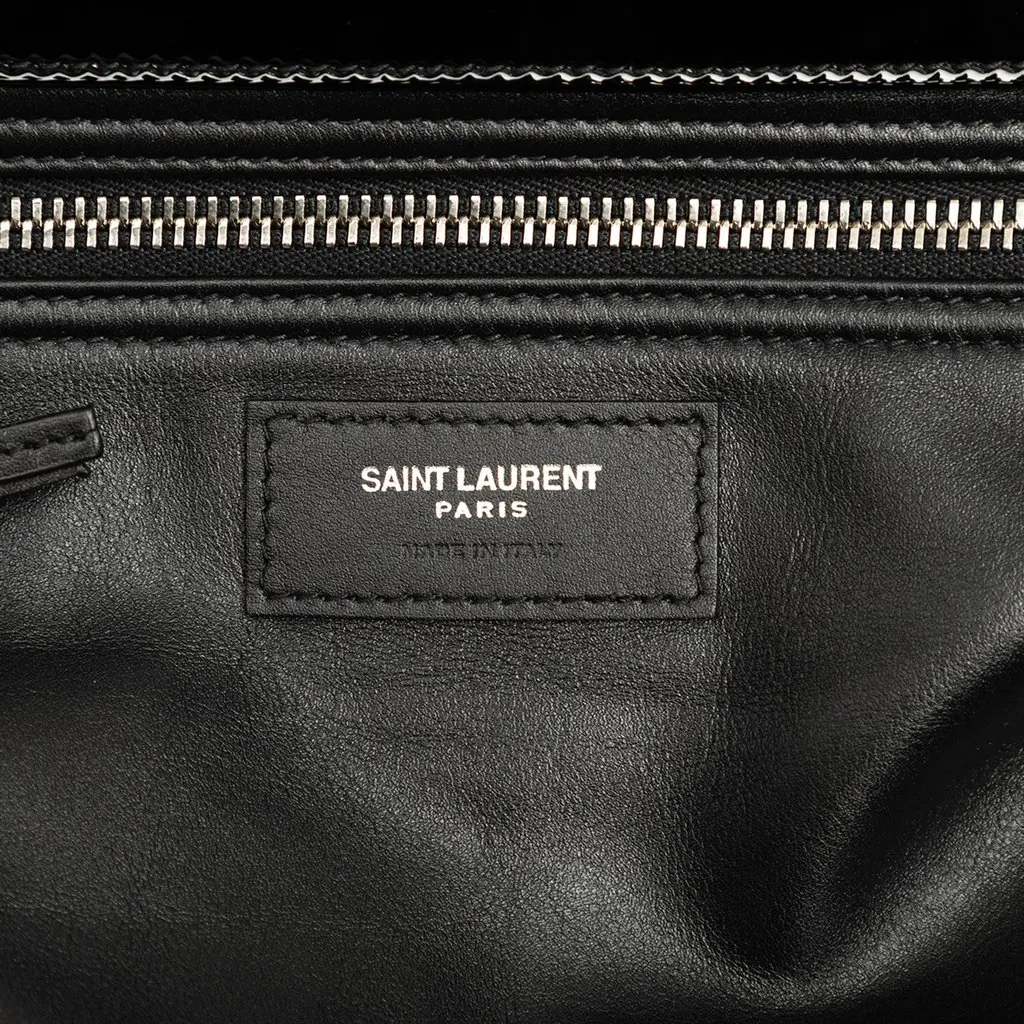 Saint Laurent Maxi PVC Rive Gauche Shopper Tote Black Plastic Good - Box View