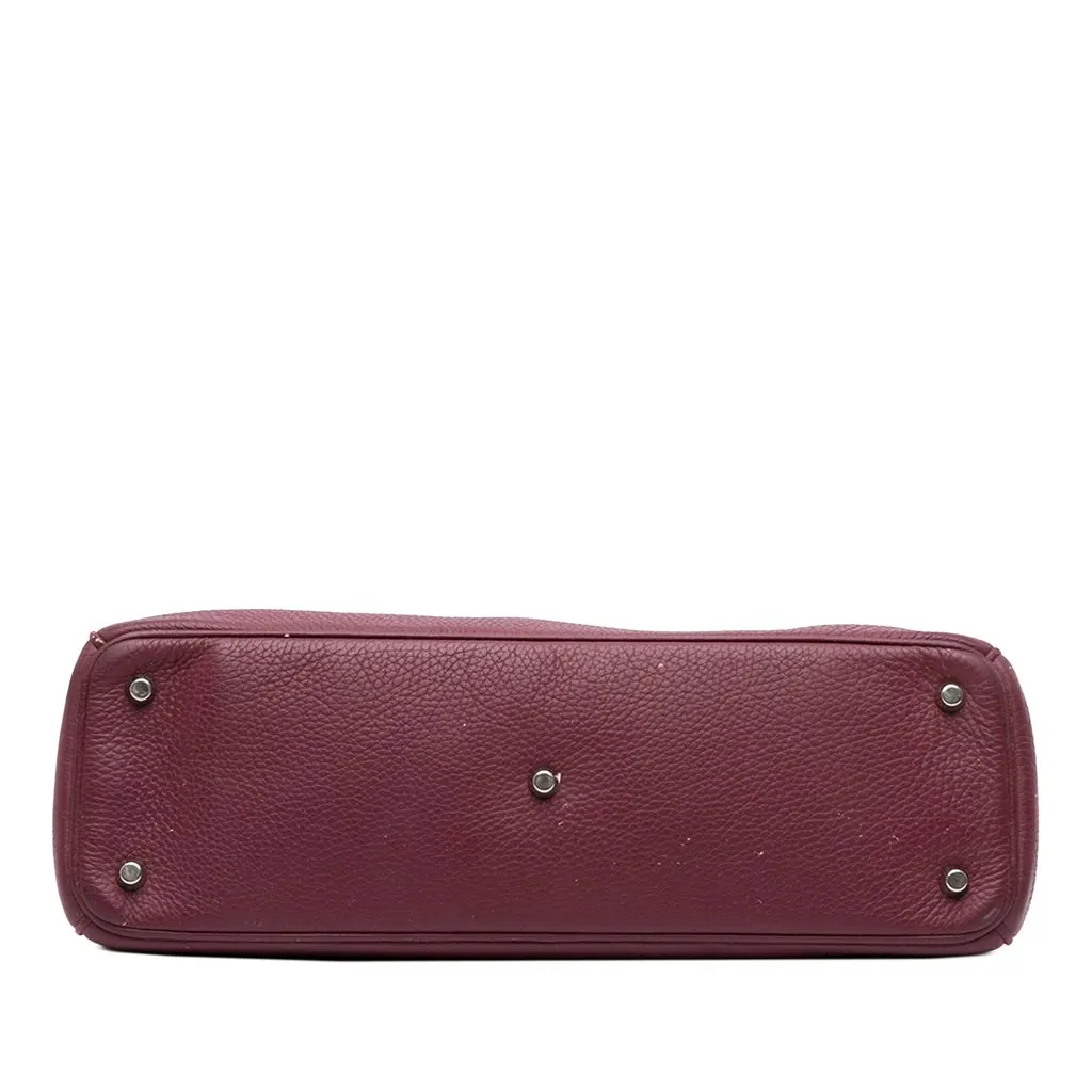 Dior Large Leather Diorissimo Satchel Red Leather Very good - Inside View