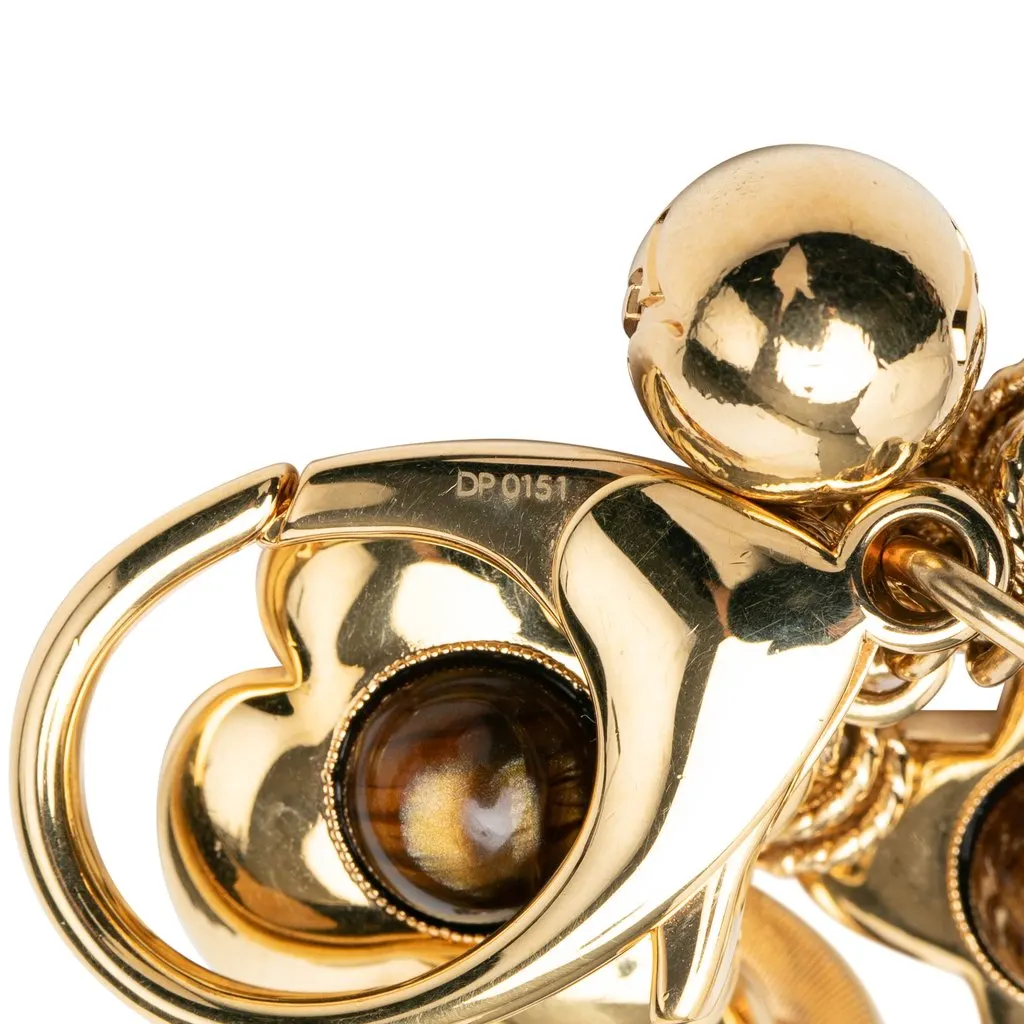 Louis Vuitton Gold Plated Bijoux Sac Tresor Bag Charm and Key Chain Gold Metal Very good - Model View